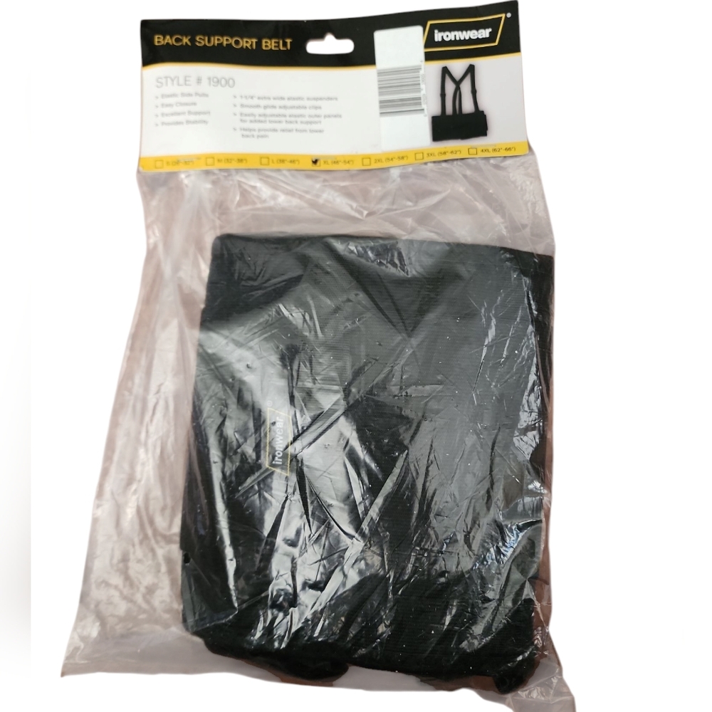 Ironwear Black Back Support Belt